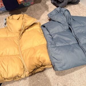 Tab and Blue dropped Puffer Jackets